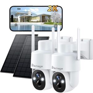 Outdoor WiFi  Solar Security Cameras With Smart Al Event Detection